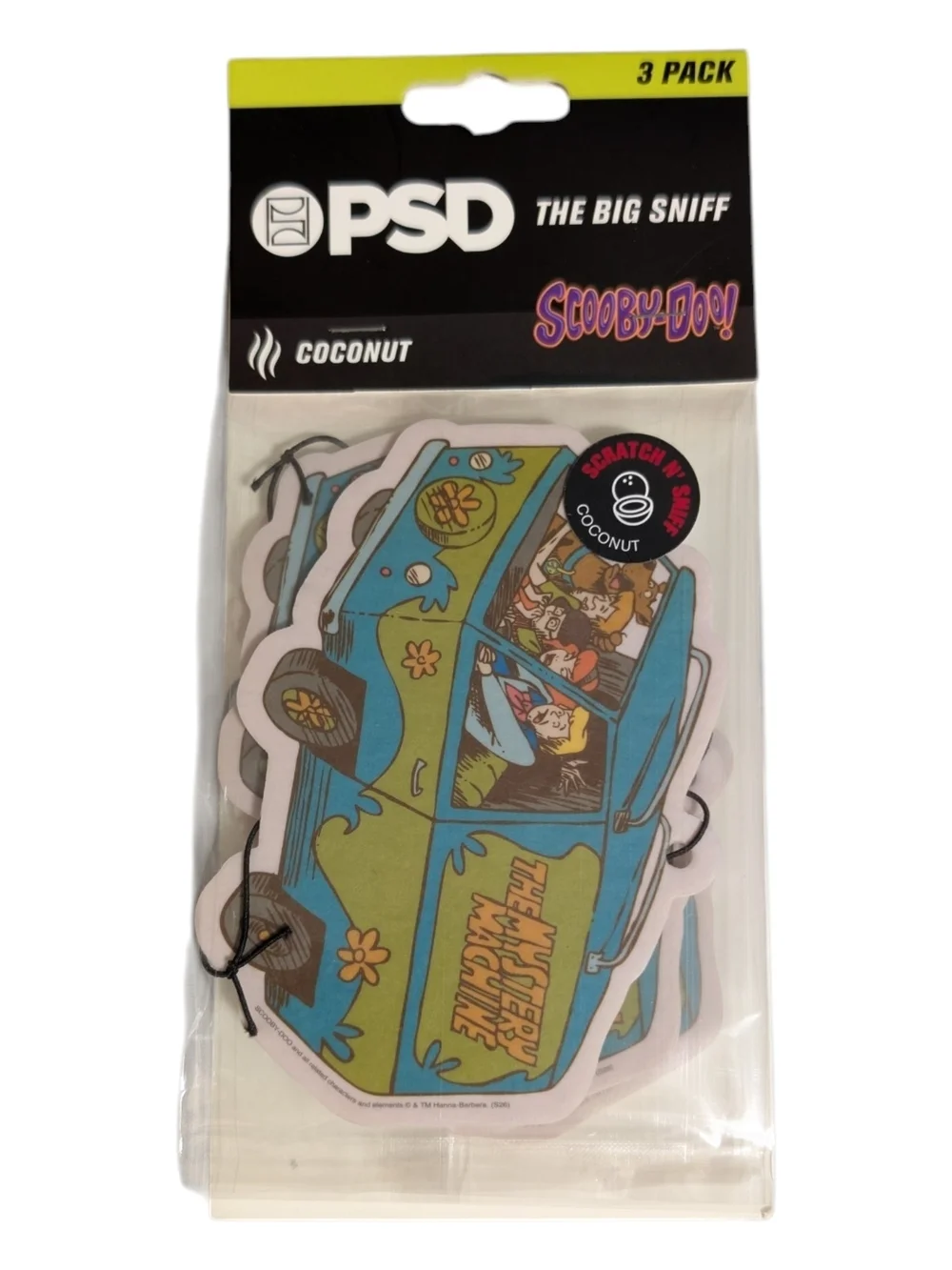 Scooby-Doo Van Scented Air Freshener - Coconut (3 Pack)
